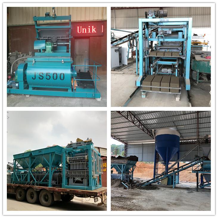 concrete block paver machine